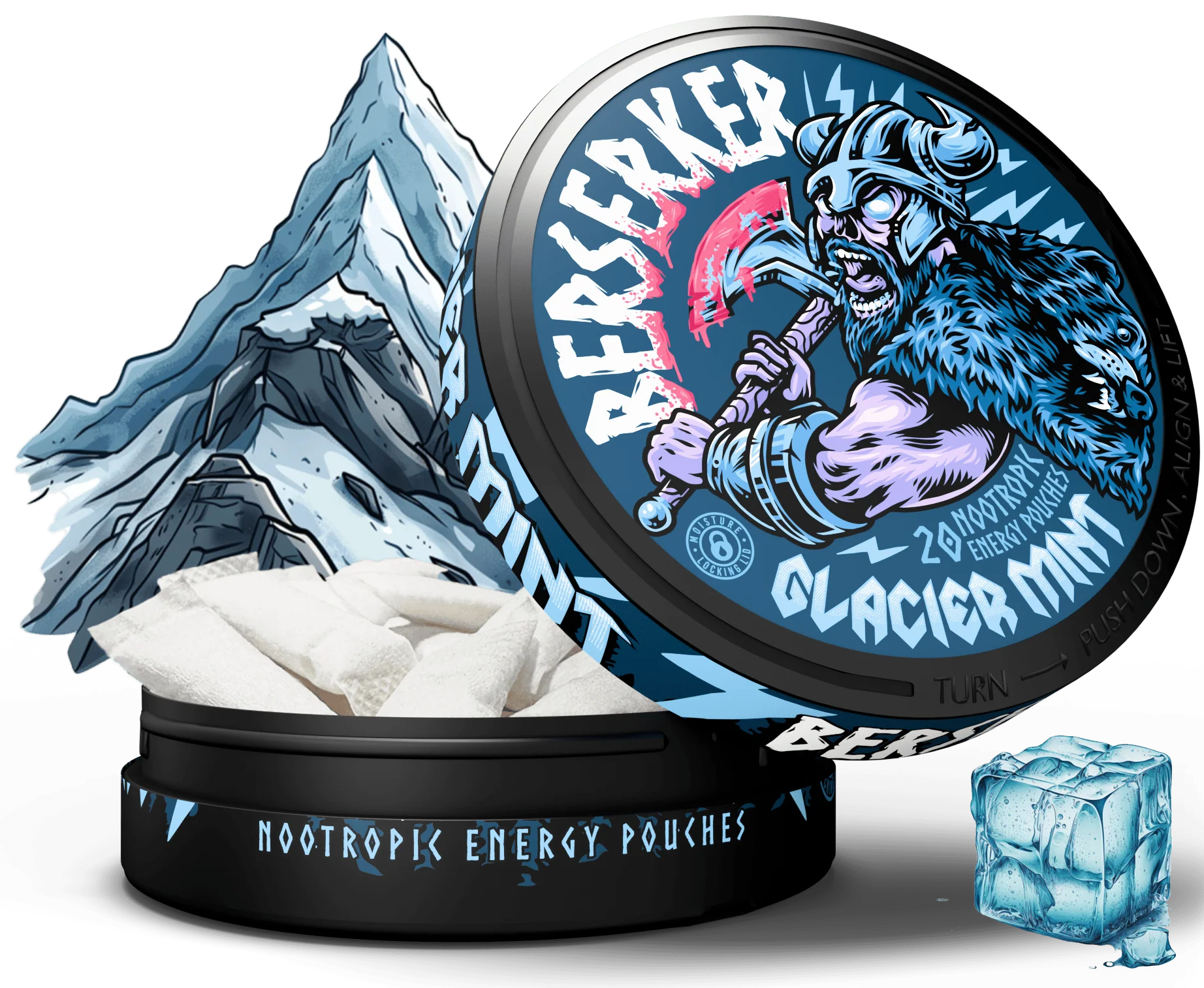 Berserker Glacier Mint Pouches