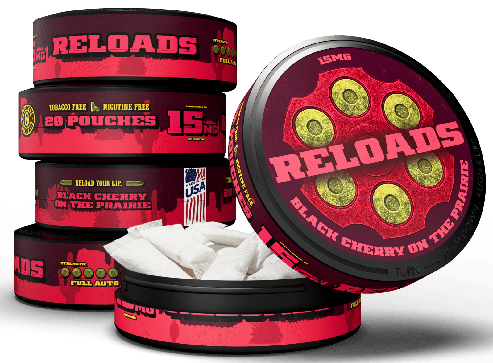 Reloads Black Cherry on the Prairie Pouches - Image 13