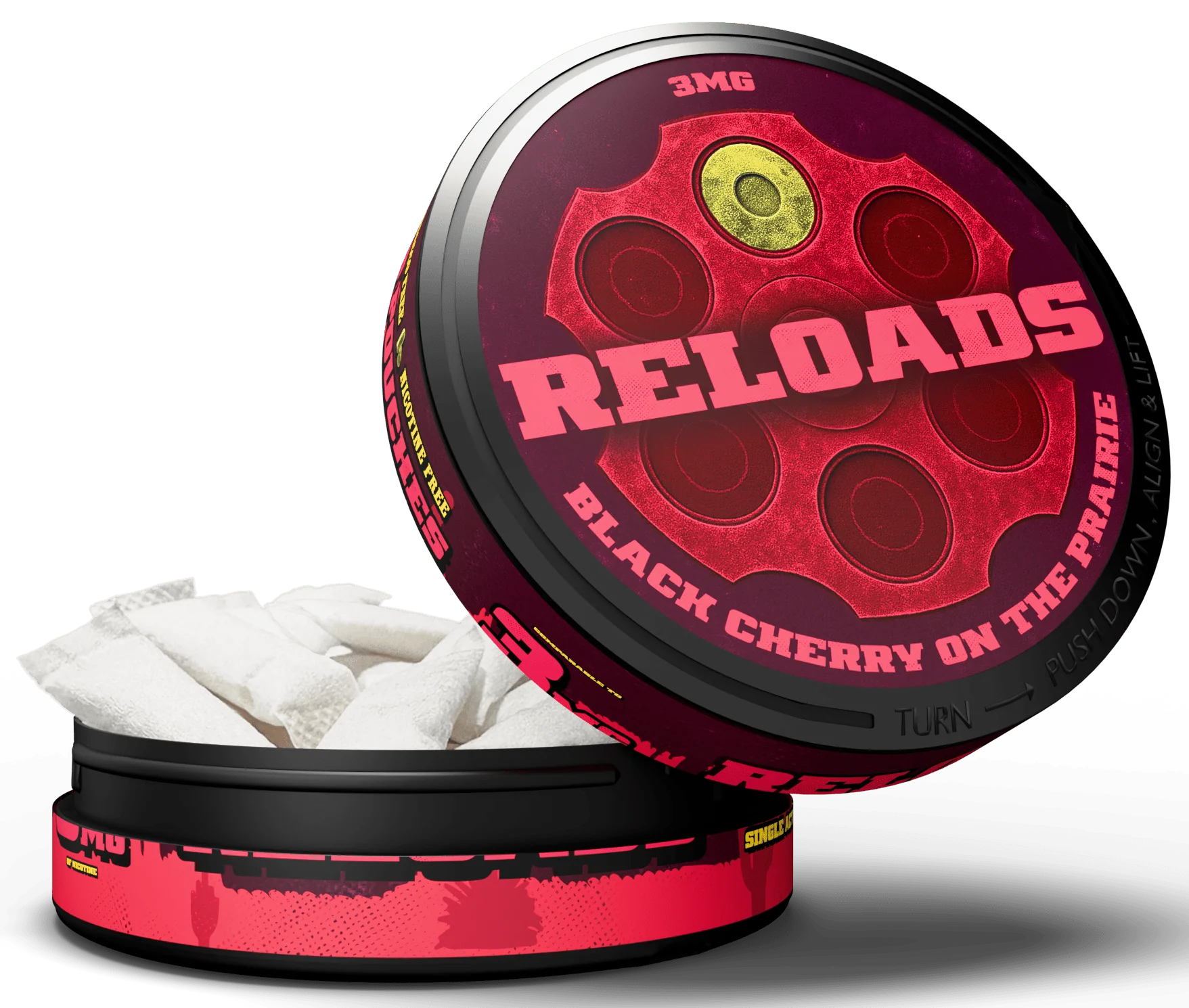 Reloads Black Cherry on the Prairie Pouches - Single - Image 2