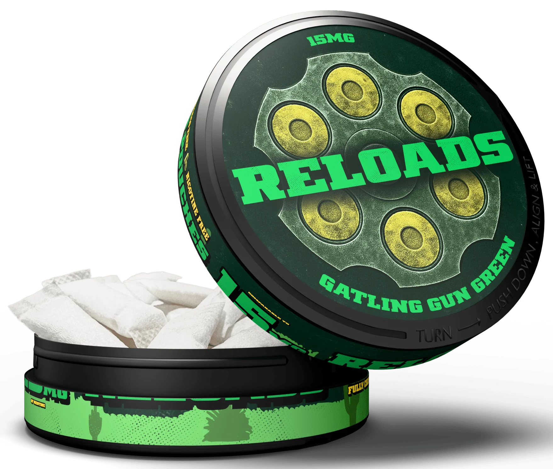 Reloads Gatling Gun Wintergreen Pouches - Single