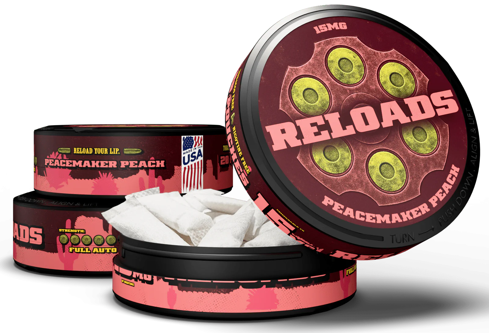 Reloads Peacemaker Peach Pouches