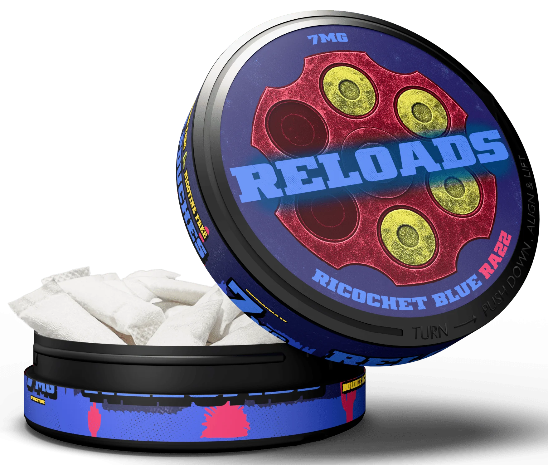 Reloads Ricochet Blue Razz Pouches - Single - Image 2